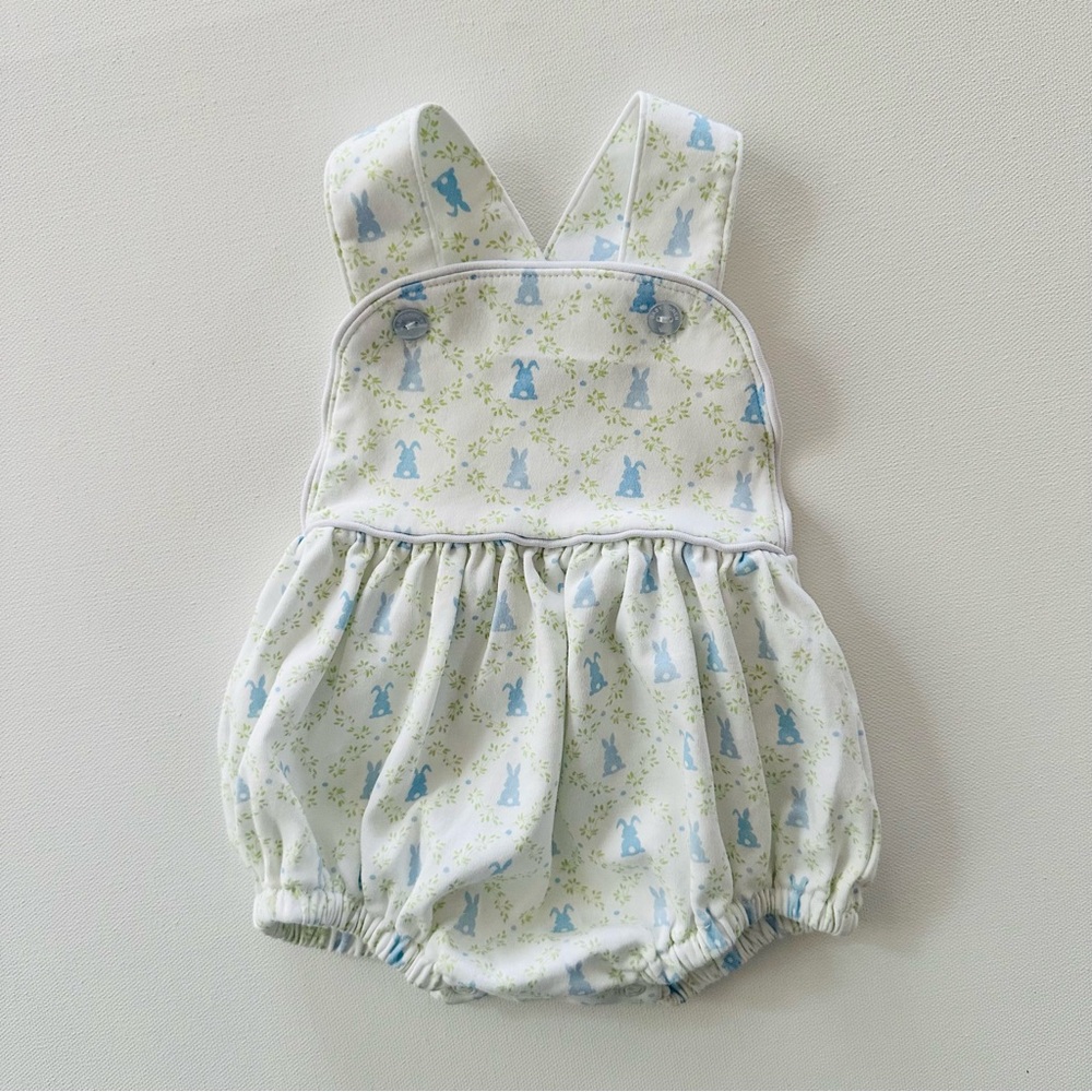 Baby Loren Newborn Easter Bunny Romper Bubble Pima Cotton Spring